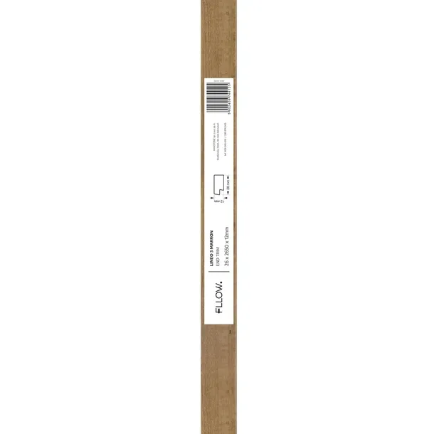 panel-scienny-lineo-3-marron-modul-koncowy-struktura-efekt-3d