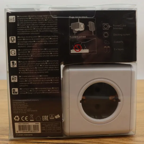 listwa-zasilajaca-powercube-4-kabel-3-metry-2x-usb-rodzaj-listwa-zasilajaca