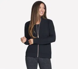bluza-damska-skechers-go-luxe-rib-full-zip-jacket-czarna-ja293-blk