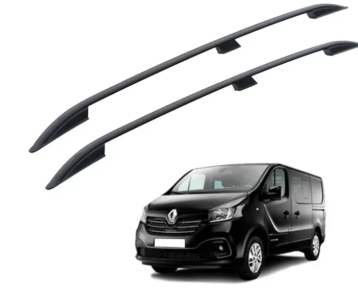 RENAULT TRAFIC  2024 L2 LONG DŁUGI RELINGI DACHOWE BAGAŻNIK CZARNE