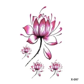 tatuaze-tymczasowe-tattoo-3d-1056-kwiat-lotos-kolory-rozowe