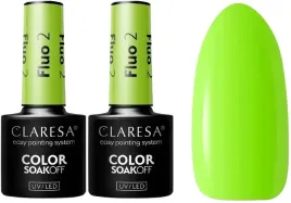 2-sztuki-lakier-hybrydowy-fluo-2-5g-claresa-piekna-zielen-super-blask