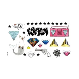 tatuaze-tymczasowe-tattoo-3d-1056-wzory-diamenty-gwiazdy-rewolwer-korona