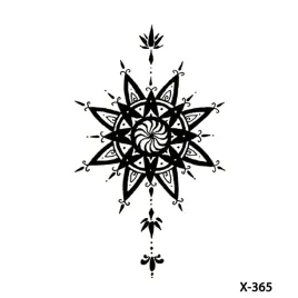 tatuaze-tymczasowe-tattoo-3d-1056-mandala-kolo-kwiat-gwiazd-czarne