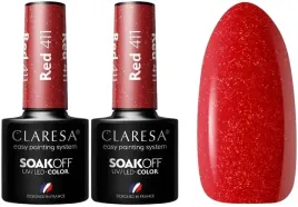 2-sztuki-lakier-hybrydowy-red-411-5g-claresa-kobieca-czerwien-z-drobinkami