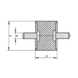 odboj-gumowy-m-6-20x25mm-2-sruby-stan-nowy