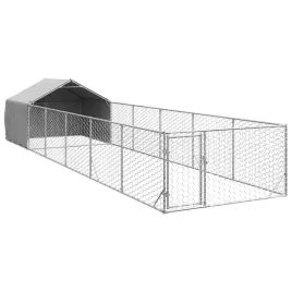 zewnetrzna-buda-dla-psa-z-wybiegiem-8x2x15-m-stal-ocynkowana