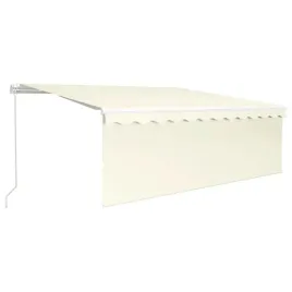 recznie-zwijana-markiza-z-zaslona-i-led-4x3-m-kremowa
