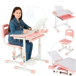 biurko-dzieciece-szkolne-regulowane-ergonomiczne-krzeslo-lampka-led-usb