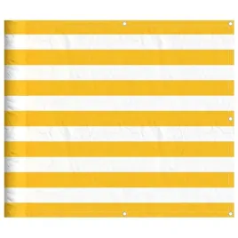 parawan-balkonowy-w-zolte-i-biale-paski-90x1000-cm