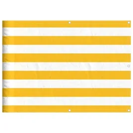 parawan-balkonowy-w-zolte-i-biale-paski-75x1000-cm