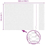 plot-heksagonalny-15x50-m-ze-stali-ocynkowanej-dlugosc-50-m-stan-nowy