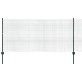 ogrodzenie-spawane-z-44-slupkami-zielone-1x100-m-stal