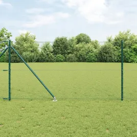 ogrodzenie-heksagonalne-zielone-1x50-m-stal-slupki-ogrodzeniowe-z-kolcem-1