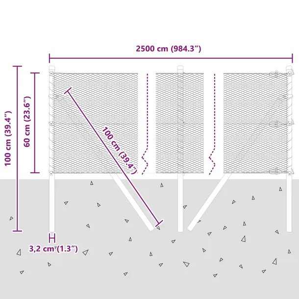 plot-heksagonalny-0-6x25-m-ze-stali-ocynkowanej-stan-nowy-producent-vidaxl