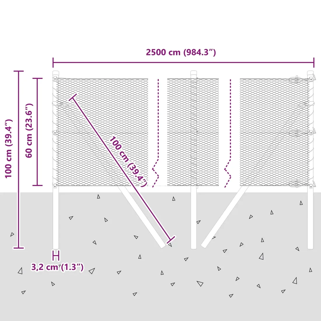 plot-heksagonalny-0-6x25-m-ze-stali-ocynkowanej
