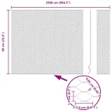 plot-heksagonalny-0-6x25-m-ze-stali-ocynkowanej-dlugosc-25-m-stan-nowy