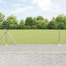 ogrodzenie-heksagonalne-z-11-slupkami-z-flanszami-05x25-m-stal-ocynkowana