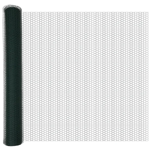 plot-heksagonalny-zielony-1x50-m-stal-wysokosc-1-m