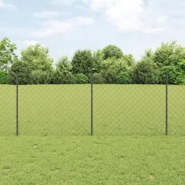 ogrodzenie-z-siatki-z-20-slupkami-u-szare-1x10-m