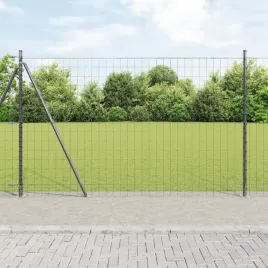 ogrodzenie-euro-z-7-slupkami-flanszowymi-15x10-m-stal-ocynkowana