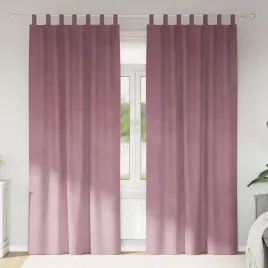 firany-blackout-z-zawieszkami-2-szt-ciemno-rozowy-aksamit
