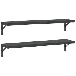 polki-scienne-2-szt-100x235-cm-czarna-stal-nierdzewna