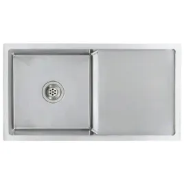 zlew-kuchenny-87-x-44-x-20-cm-srebrny-stal-nierdzewna-szczotkowana