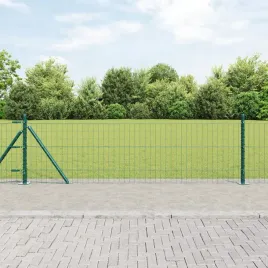 euro-fence-z-7-slupkami-flanszowymi-0-4x10-m-ze-stali-ocynkowanej