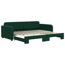 ciemnozielona-lezanka-rozkladana-2-w-1-224-x-100-x-71-cm