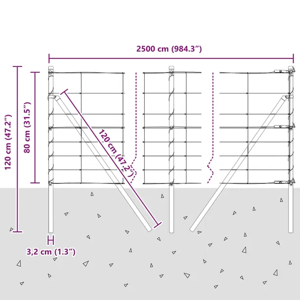 plot-polowy-0-8x25-m-stal-ocynkowana-stan-nowy-producent-vidaxl