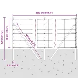 plot-polowy-0-8x25-m-stal-ocynkowana-stan-nowy-producent-vidaxl