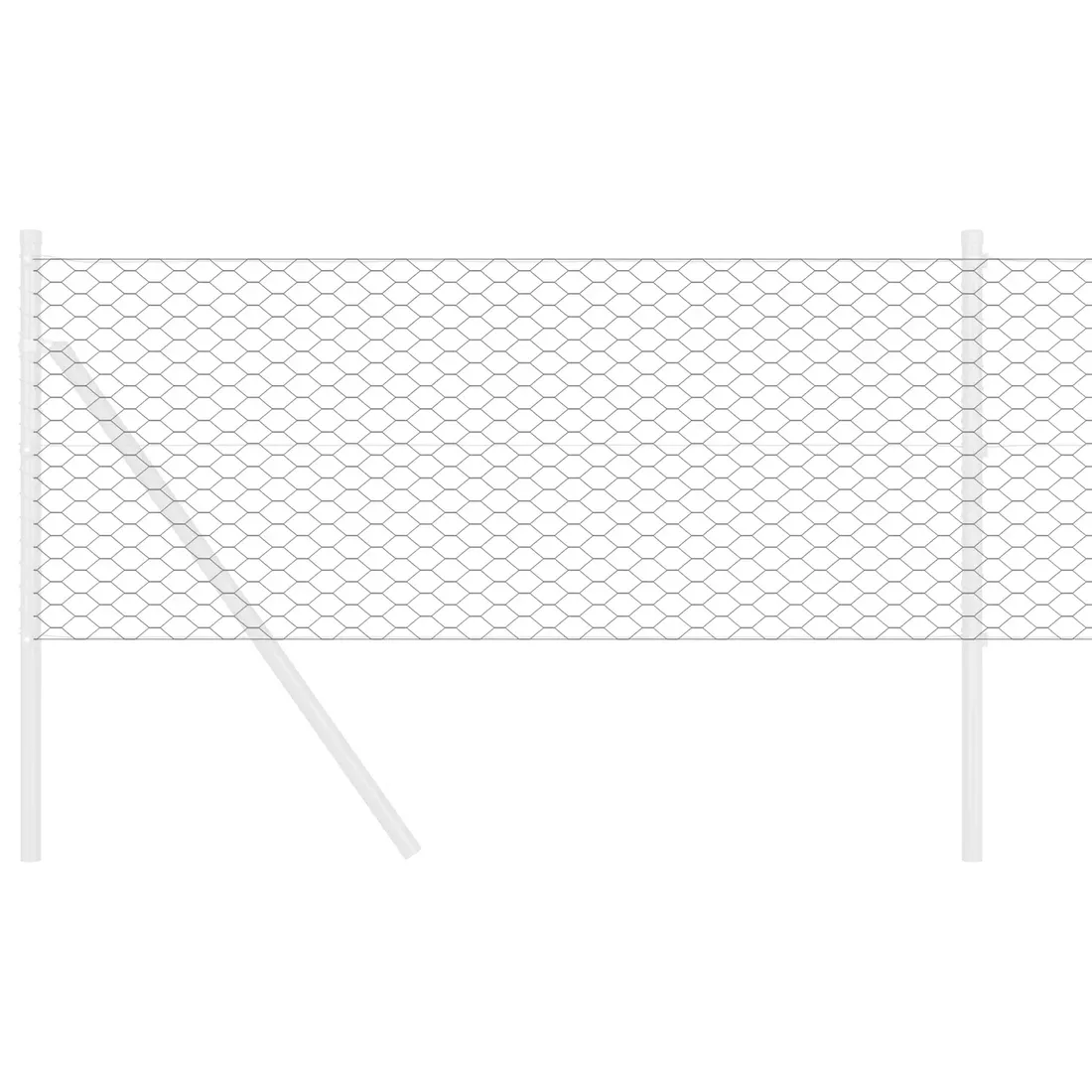 szary-plot-szesciokatny-0-6x50-m-stal-stan-nowy