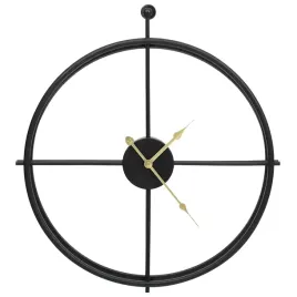 zelazny-zegar-scienny-minimalistyczny-bez-cyfr-czarny-52-cm