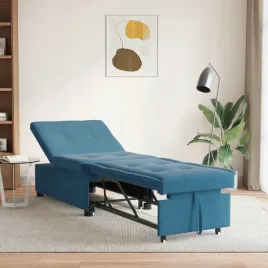 sofa-z-funkcja-spania-3-w-1-wysuwana-niebieski-aksamit