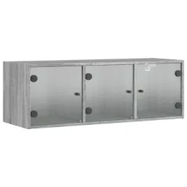 szafka-wiszaca-szklane-drzwi-szary-dab-sonoma-102x37x35-cm