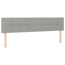 zaglowek-lozka-regulowany-jasnoszary-100x5x78-88-cm-2-sztuki