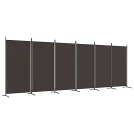 parawan-6-panelowy-skladany-brazowy-520-x-180-cm-tkanina-i-zelazo