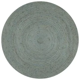 dywanik-z-plecionej-juty-recznie-wykonany-oliwkowozielony-o-90-cm