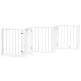 skladana-bramka-dla-psa-z-drzwiami-6-paneli-biala-300-cm