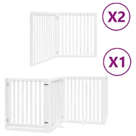 skladana-bramka-dla-psa-z-drzwiami-8-paneli-biala-640-cm