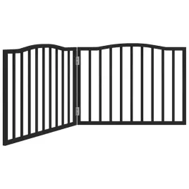 skladana-bramka-dla-psa-2-panele-czarna-160-cm