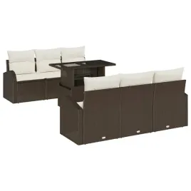 zestaw-sof-na-ogrod-z-poduszka-7-pcs-brazowy-polirattan