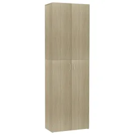 szafa-biurowa-minimalistyczna-z-5-polkami-dab-sonoma-60x32x190-cm