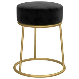 okragly-taboret-aksamitny-czarno-zloty-zelazna-podstawa-30-x-38-cm