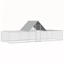 woliera-dla-drobiu-z-wodoodpornym-dachem-stal-galwanizowana-6x2x2m-srebr