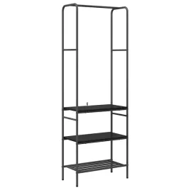 wieszak-na-ubrania-z-polkami-czarny-dab-60-x-30-x-171-cm