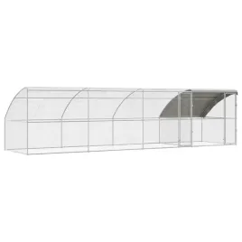 klatka-dla-kur-srebrny-800-x-200-x-198-5-cm-stal-galwanizowana