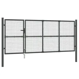 bramka-ogrodowa-stalowa-antracytowa-350-x-175-cm-z-dolnym-ryglem