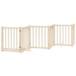 skladana-bramka-dla-psa-z-drzwiami-6-paneli-300-cm-drewniana